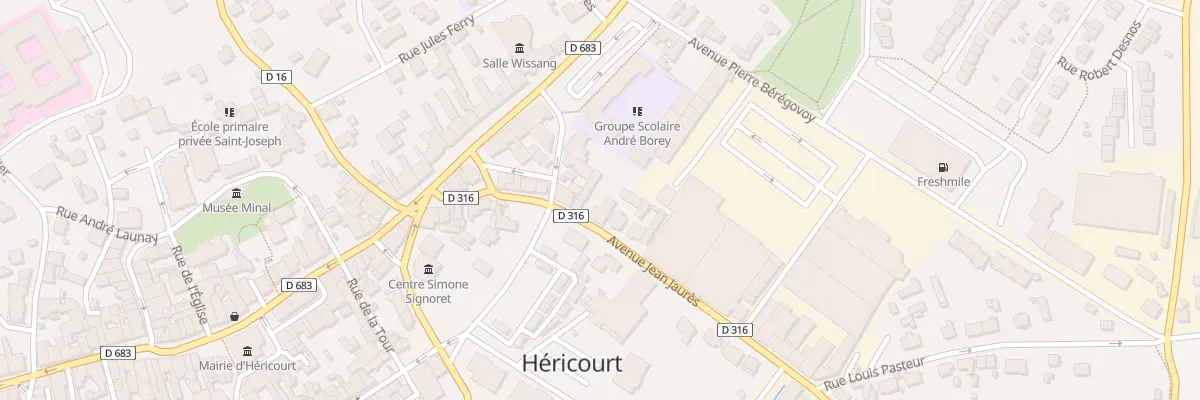 Plan du 21 Av Jean Jaurés à Héricourt