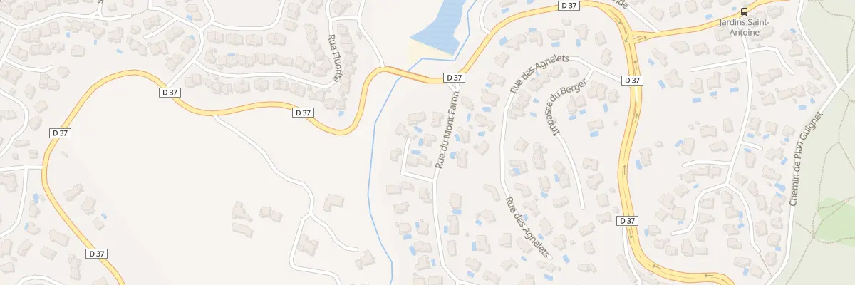 Plan du 44 Rue du Mont FARON à Fréjus