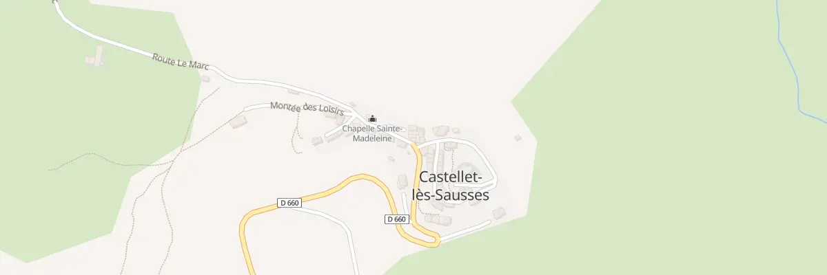 Plan du 5077 Le Village à Castellet-lès-Sausses