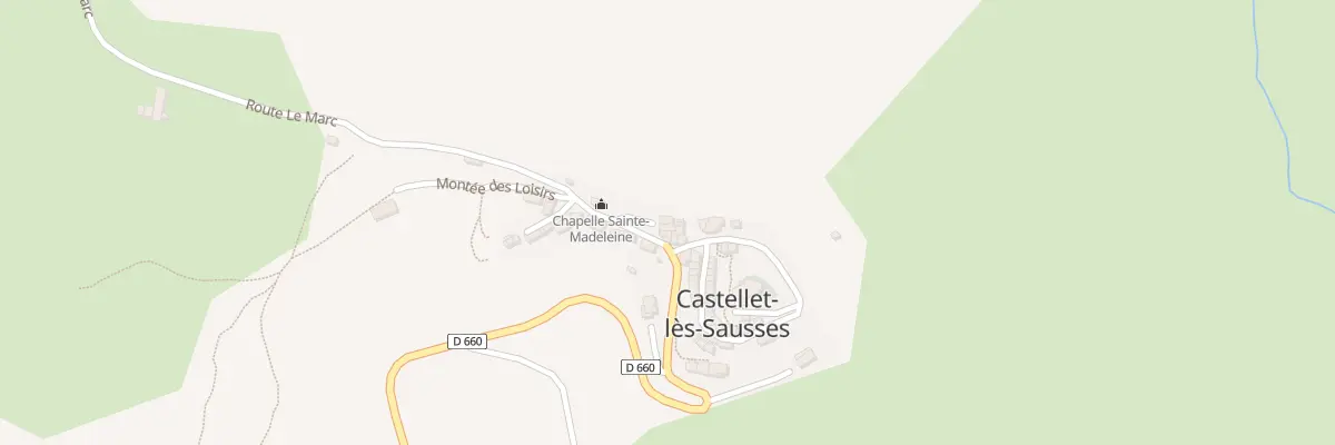 Plan du 5078 Le Village à Castellet-lès-Sausses