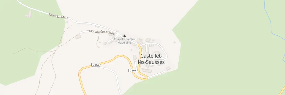 Plan du 5090 Le Village à Castellet-lès-Sausses