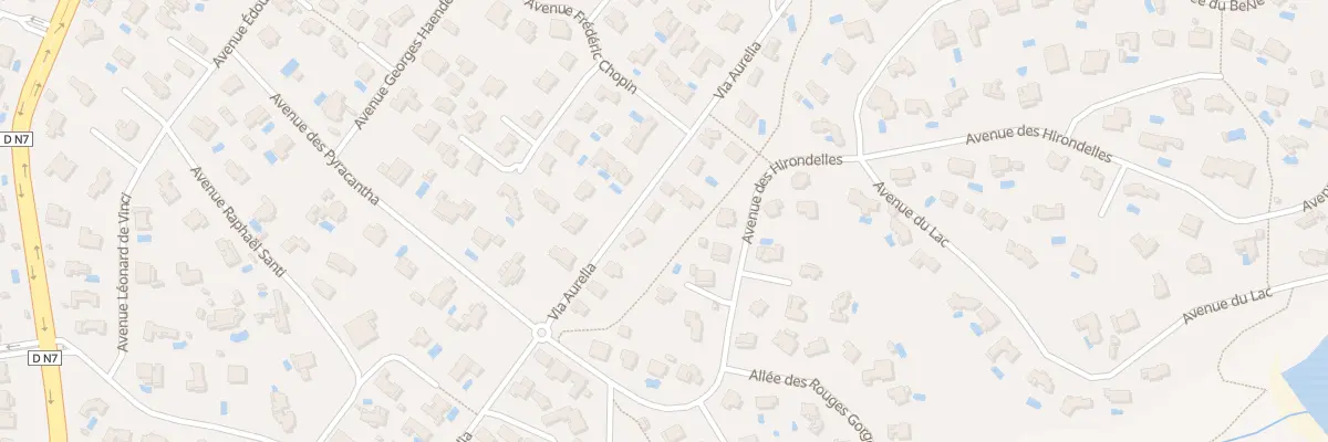 Plan du 894 Via AURELIA à Fréjus