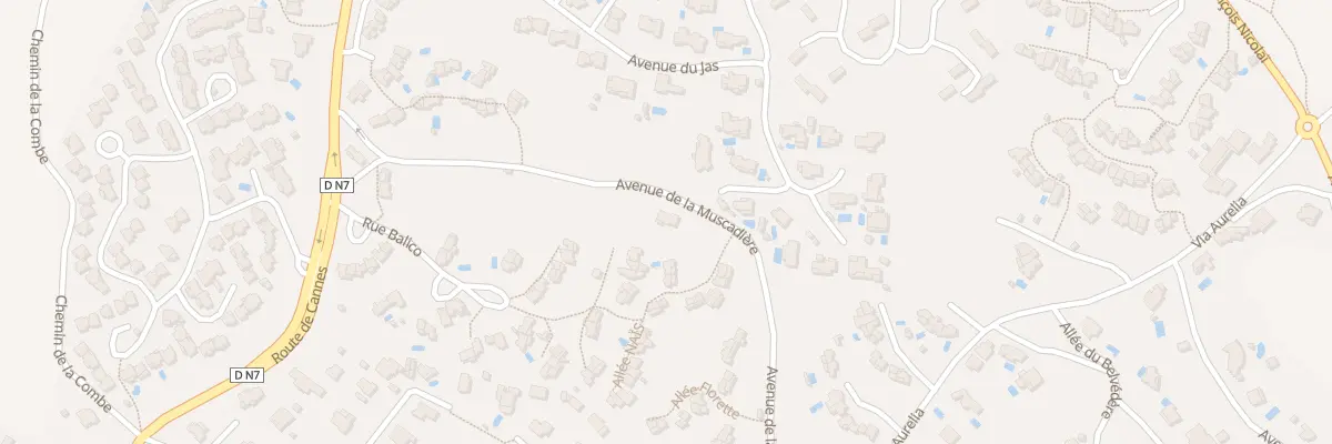 Plan du 9001 Av de la MUSCADIERE à Fréjus