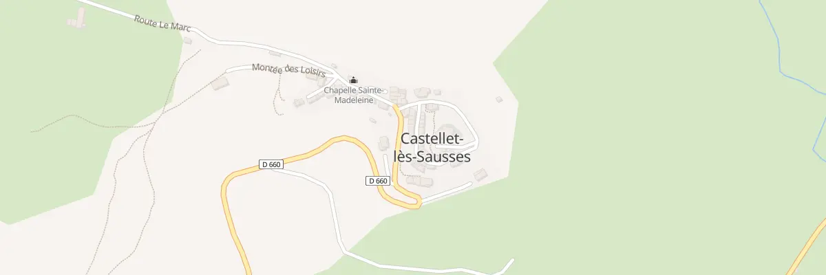 Plan du 5093 Le Village à Castellet-lès-Sausses