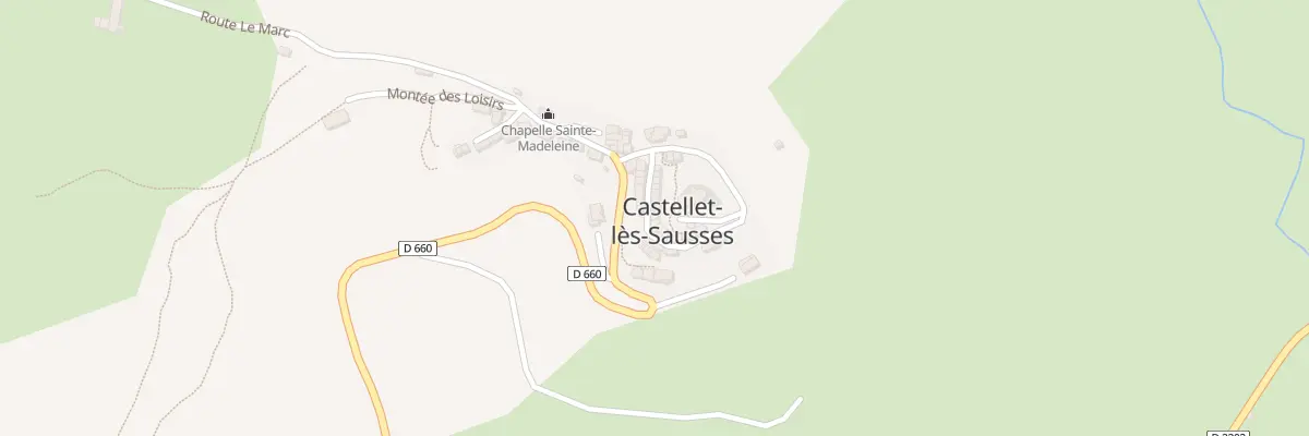 Plan du 5086 Le Village à Castellet-lès-Sausses