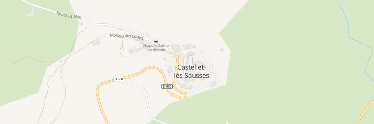Plan du 7018 Rue Grande à Castellet-lès-Sausses