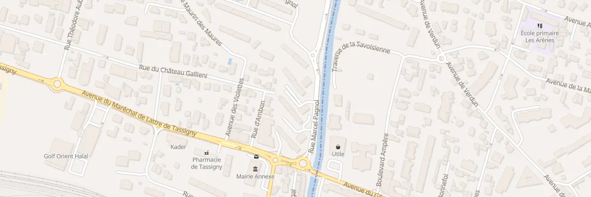 Plan du 310 Rue Marcel PAGNOL à Fréjus