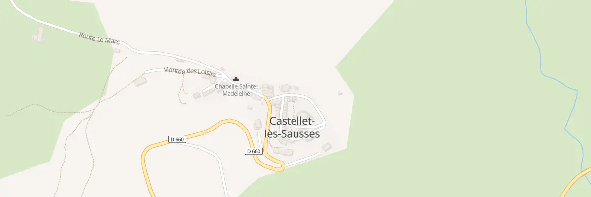 Plan du 5105 Le Village à Castellet-lès-Sausses
