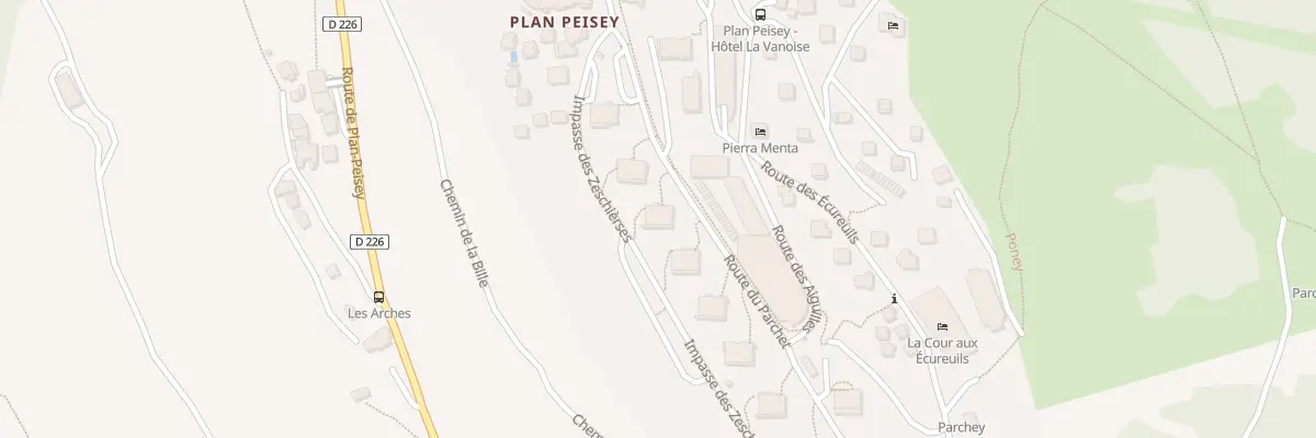 Plan du 118 Rte du Parchet à Peisey-Nancroix