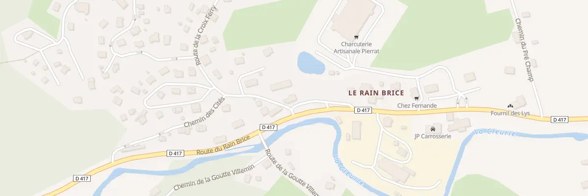 Plan du 10 Rte du Rain Brice au Tholy