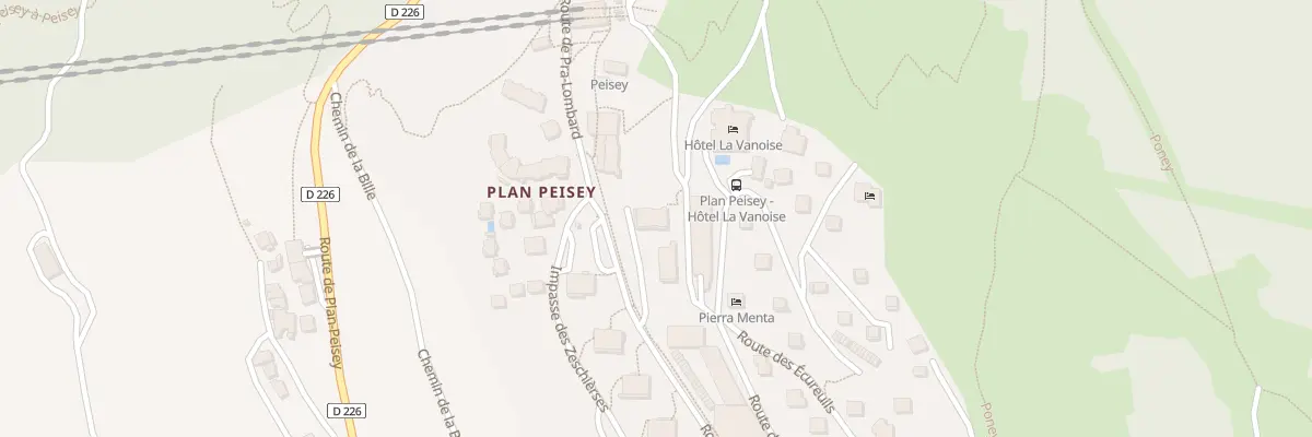 Plan du 5563 Imm Le Belvedere à Peisey-Nancroix