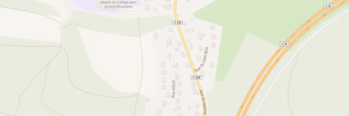 Plan du 2 Rue d’Ecôt à Voujeaucourt