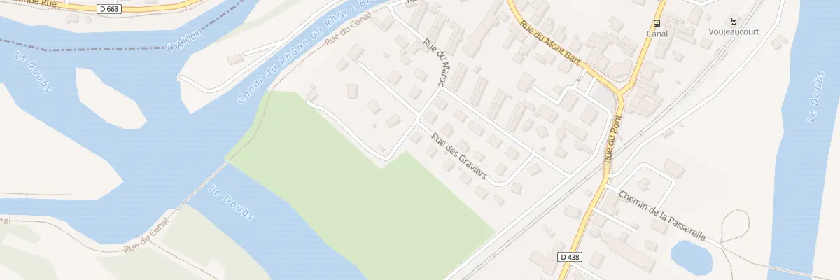 Plan du 14 Rue des Graviers à Voujeaucourt