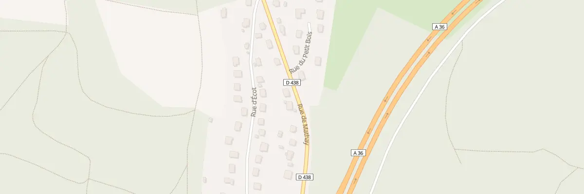 Plan du 55B Rue de Mathay à Voujeaucourt
