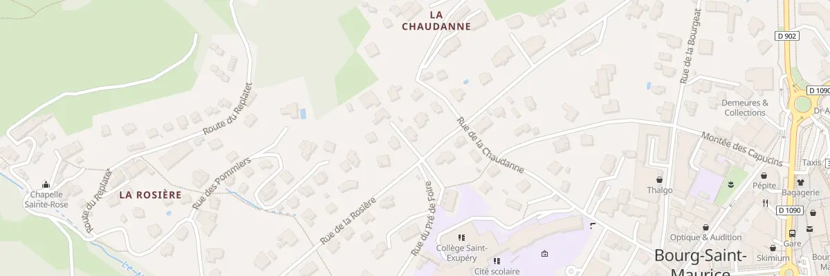 Plan du 448 Rue de la Rosière à Bourg-Saint-Maurice