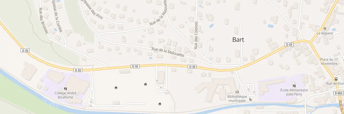 Plan du 3 Rue de la Malouette à Bart