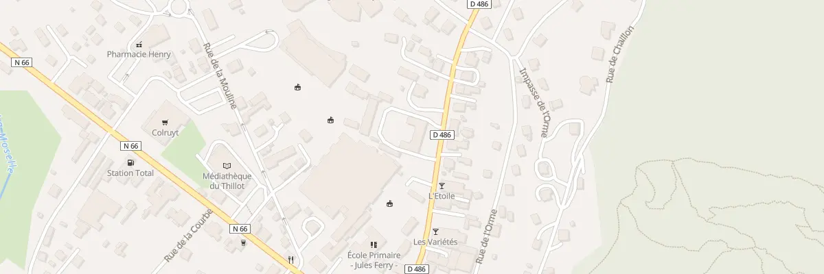 Plan du 11 Rue Jules Ferry au Thillot