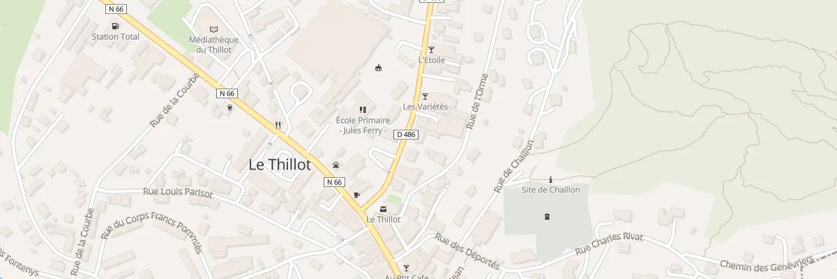 Plan du 6 Rue Jules Ferry au Thillot