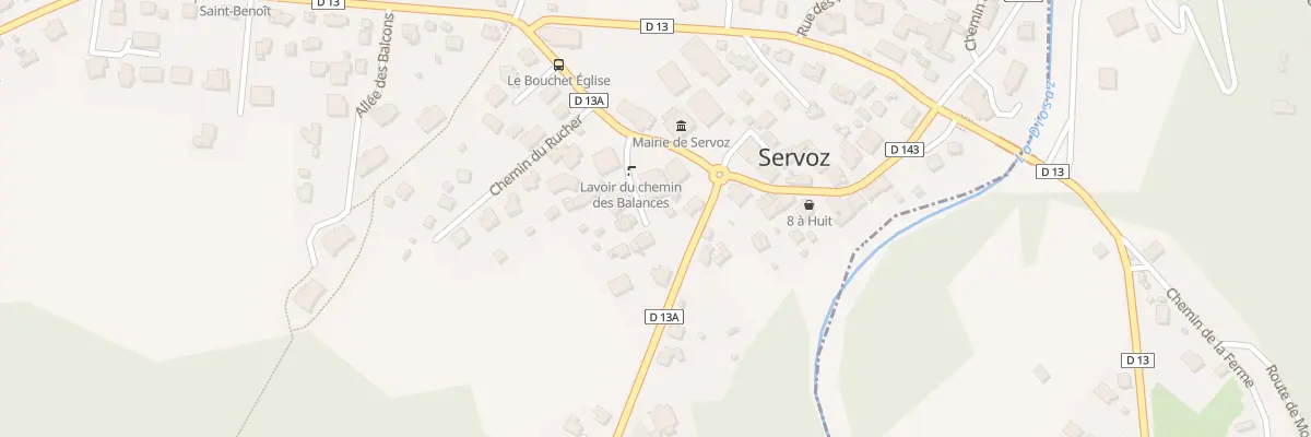 Plan du 55 Che des Balances à Servoz