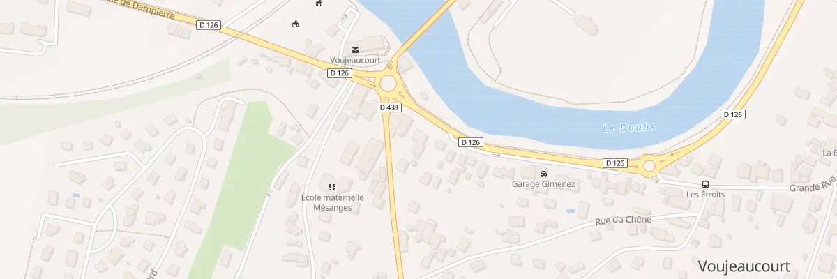 Plan du 3 Gr Grande Rue à Voujeaucourt