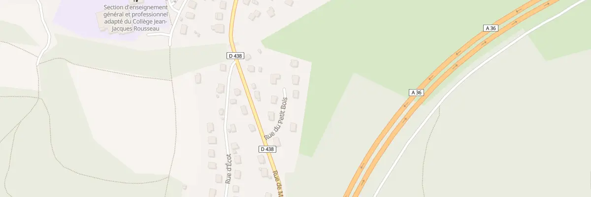Plan du 3 Rue du Petit Bois à Voujeaucourt