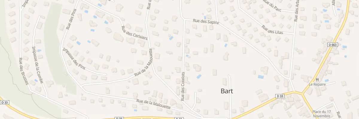 Plan du 7 Rue des Cotelots à Bart
