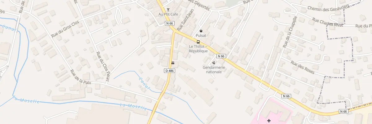 Plan du 5 Rue de la Gare au Thillot
