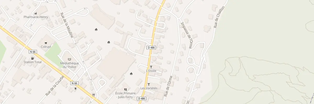 Plan du 20 Rue Jules Ferry au Thillot