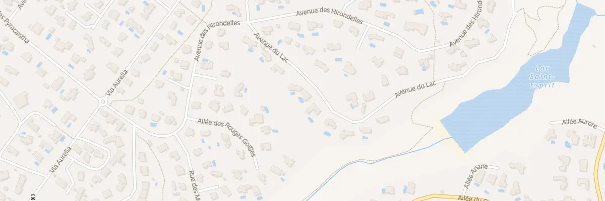 Plan du 160 Av du LAC à Fréjus