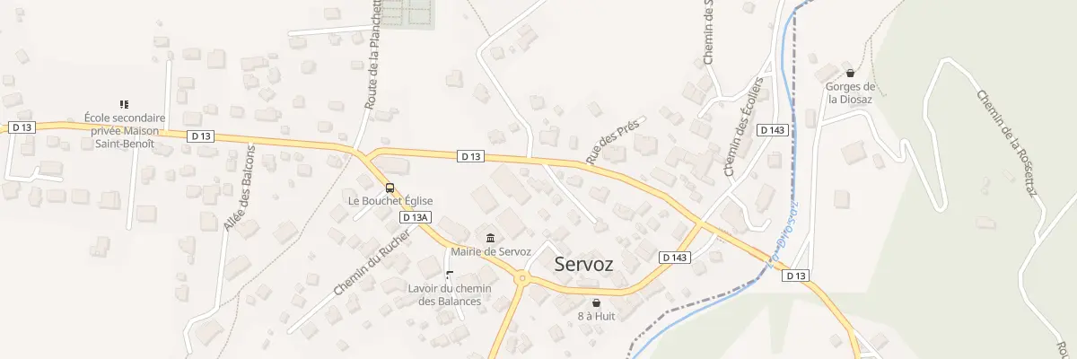 Plan du 211 Rte de Passy à Servoz