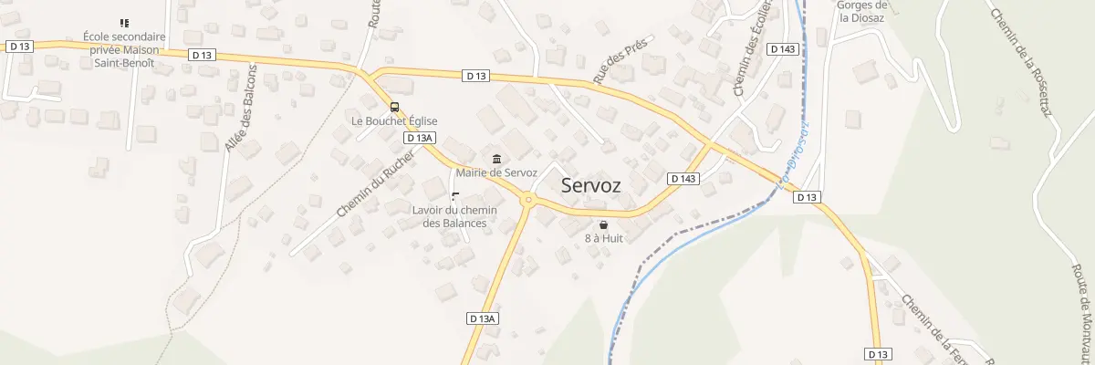 Plan du 3 Rue du Bouchet à Servoz