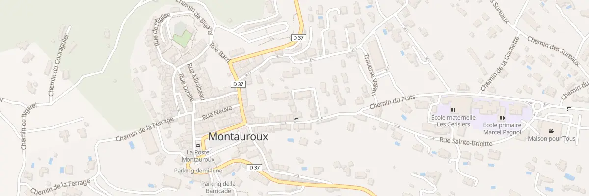 Plan du 22 Rue Sainte Brigitte à Montauroux