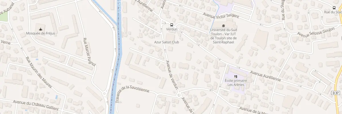 Plan du 622 Av de Verdun à Saint-Raphaël
