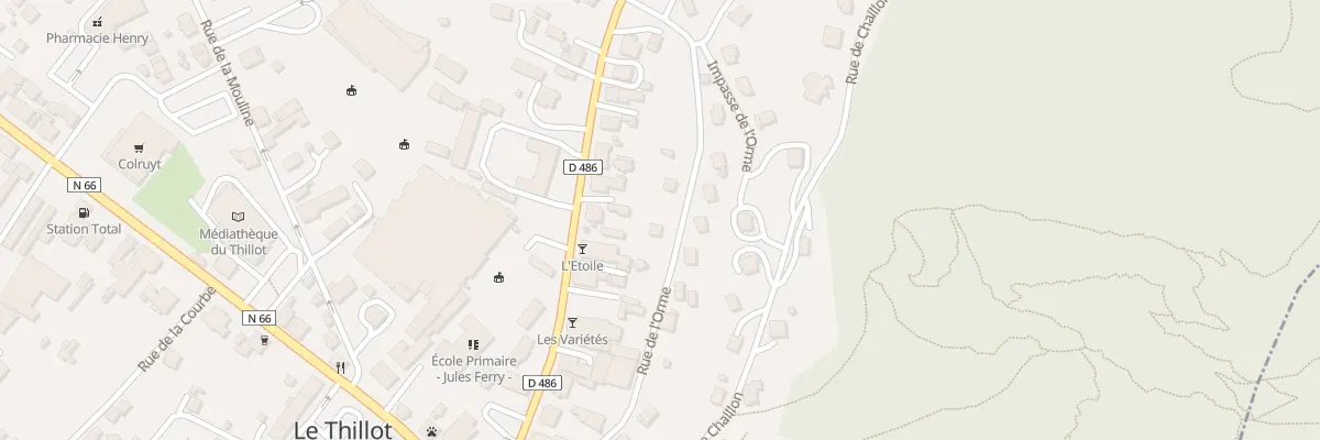 Plan du 7 Rue de l’Orme au Thillot