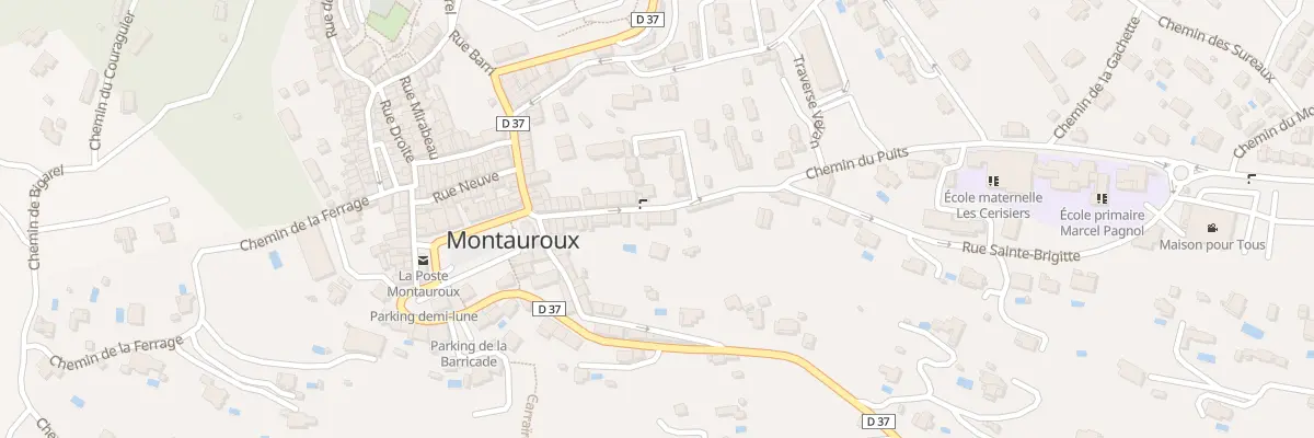 Plan du 25 Rue Sainte Brigitte à Montauroux