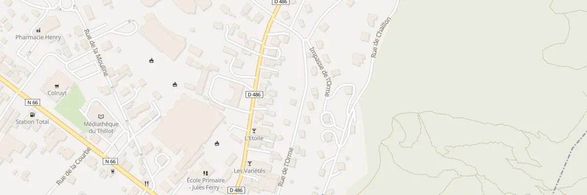 Plan du 5 Rue de l’Orme au Thillot
