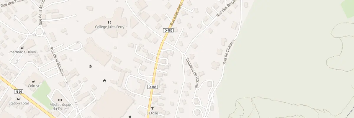 Plan du 1 Rue de l’Orme au Thillot
