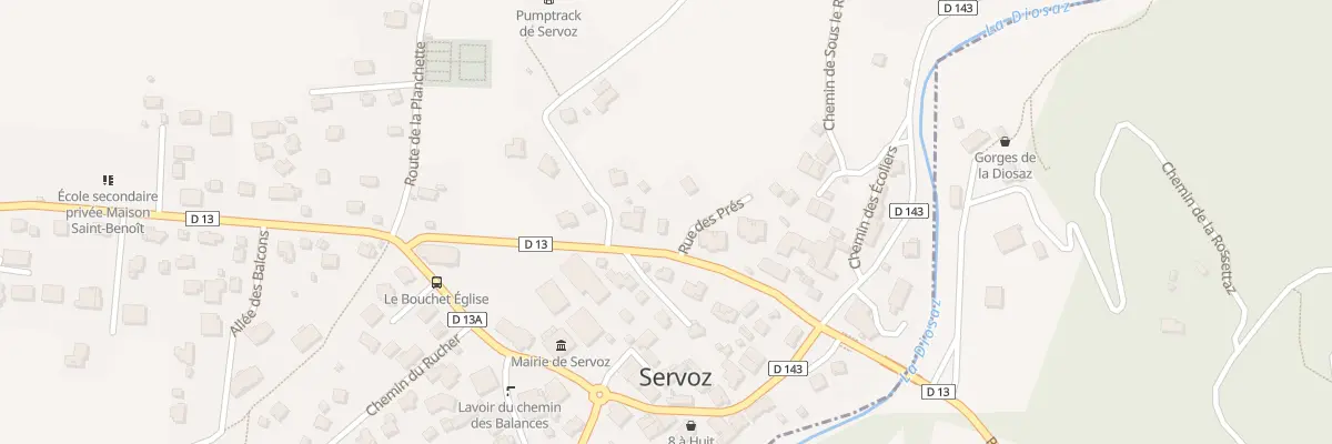 Plan du 17 Rue des prés à Servoz