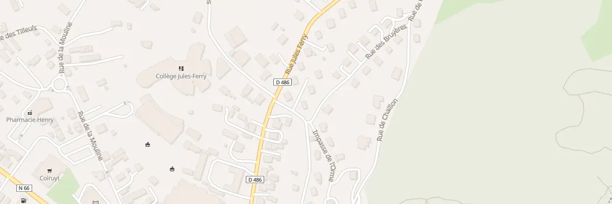 Plan du 2 Rue de l’Orme au Thillot