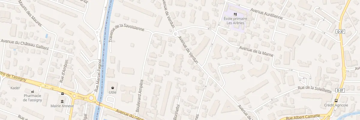 Plan du 403 Av de Verdun à Saint-Raphaël