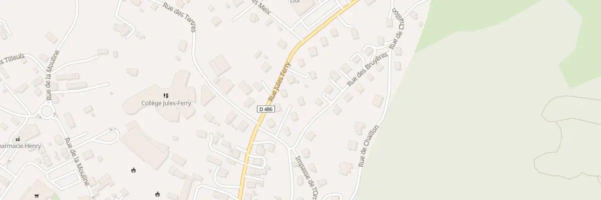 Plan du 6 Rue de l’Orme au Thillot