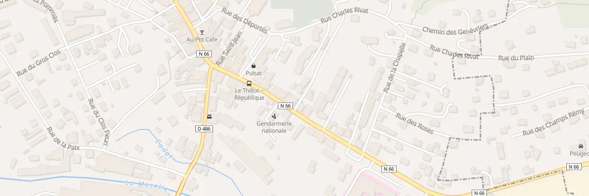 Plan du 39 Rue Charles de Gaulle au Thillot