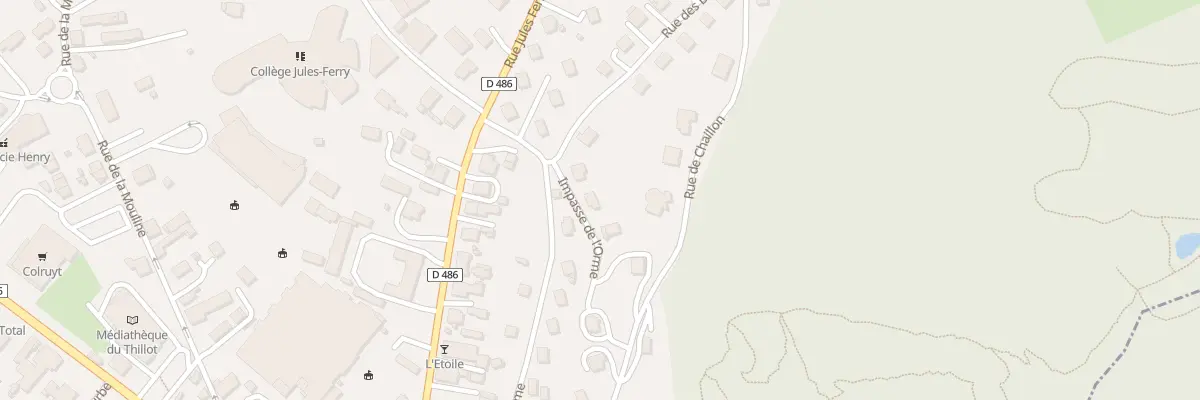 Plan du 10 Rue de l’Orme au Thillot