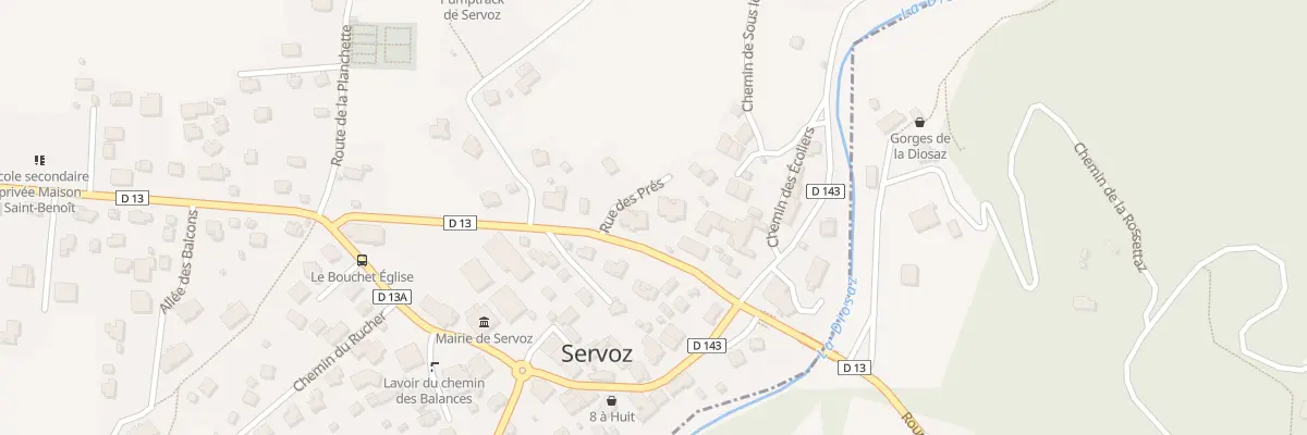 Plan du 66 Rue des prés à Servoz