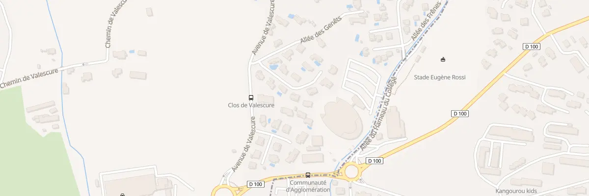 Plan du 70 All du PARC DU SUVERET à Fréjus