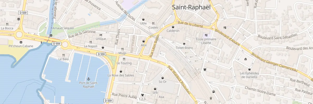 Plan du 16 Pl Maréchal Galliéni à Saint-Raphaël