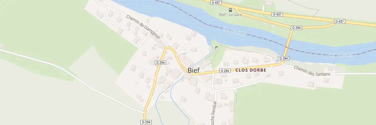 Plan du 1 Che du Petit Pont à Bief