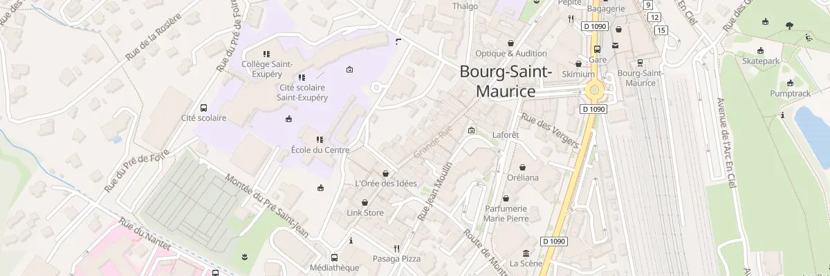 Plan du 92 Rue Grande Rue à Bourg-Saint-Maurice