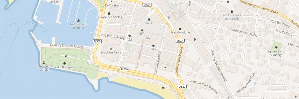 Plan du 84 Rue Jean Aicard à Saint-Raphaël
