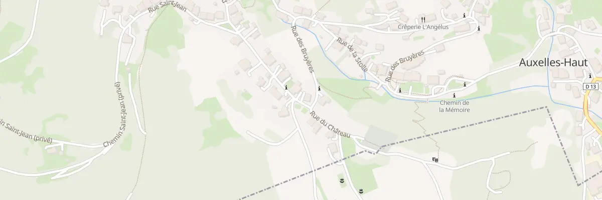 Plan du 54 Rue des Bruyères à Auxelles-Haut